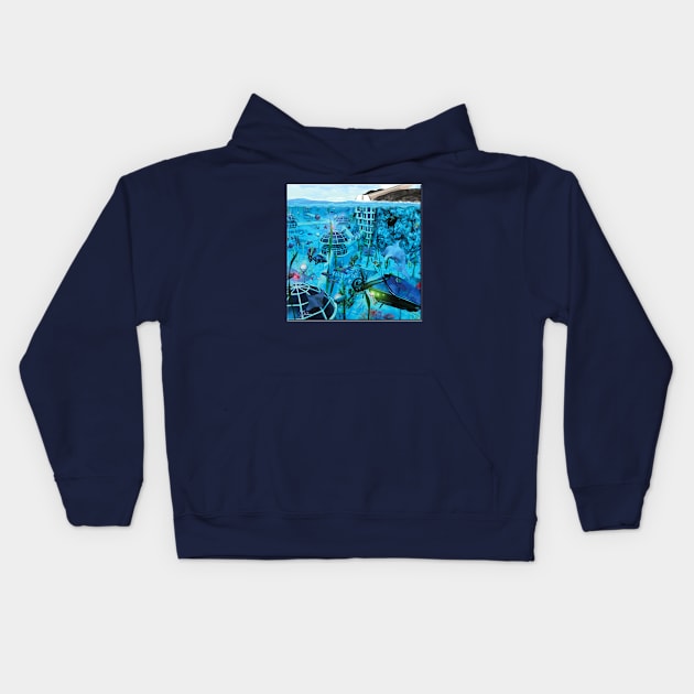 Beneath the Surface Kids Hoodie by itayc5